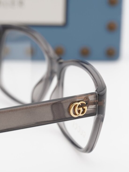 Gucci GG0716O 003 Rectangle Eyeglasses 53mm - Grey main image 6